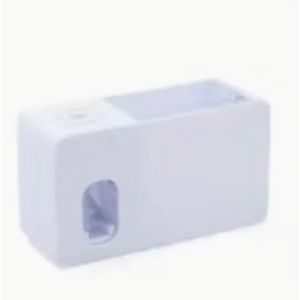 Auto (no battery needed) toothpaste dispenser w/storage- white
